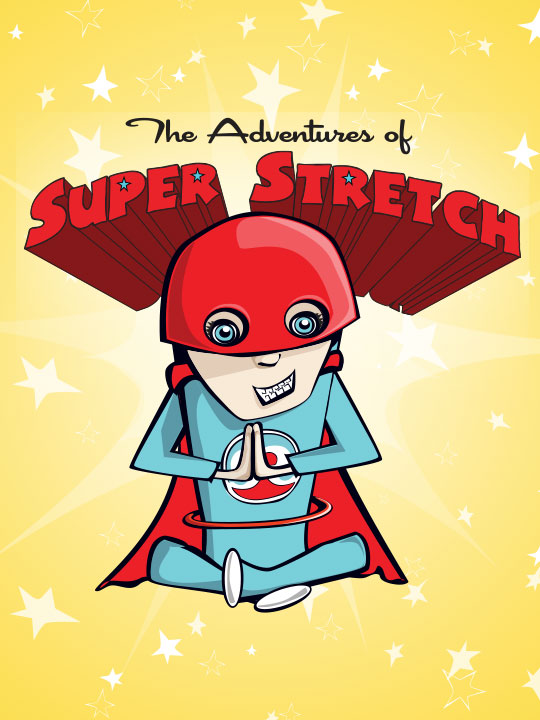 Adventures of Super Stretch Yoga Removable Tattoo
