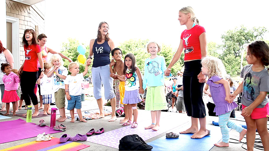 Adventures of Super Stretch Kids Yoga in Park
